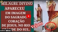 Um sinal divino na imagem do Sagrado Coração de Jesus (vídeo)