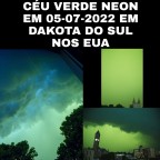 Céu fica verde neon em Dakota do Sul (EUA) 