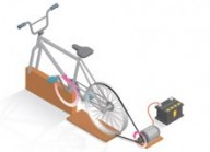 Bicicleta geradora de energia - Sistema simples, barato e fácil de fazer transforma energia mecânica em elétrica 