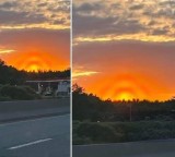 Halos solares em Ontário, Canadá.