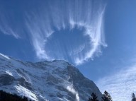 Círculos misteriosos acima do Eiger: 