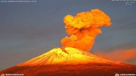 Vulcão Popocatepetl - 16 explosões nas últimas 24 horas