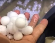 Forte tempestade de granizo no deserto da Arábia Saudita (vídeo)