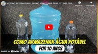 Como armazenar água potável por 10 anos (vídeo)