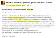 Satanistas chamam para Marcha luciferiana por um Governo Mundial  