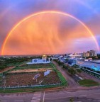 Maravilha da natureza: Arco-iris espetacular aparece nos céus de Palmas e Paraíso, no Tocantins