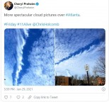 Surpreendentes nuvens no céu do Alabama e da Geórgia (EUA)