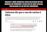 SACRIFÍCIO SATÂNICO: Células de bebês abortados usadas nas vacinas... E tem quem afirme que isto é ÉTICO E MORAL!!!